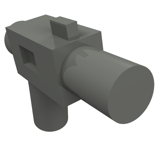 Weapon Gun / Blaster Small DC-17 (Star Wars Accessory) (Dark Bluish Gray)