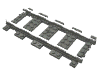Vehicle Track, Train, 9V Straight (Dark Bluish Gray)