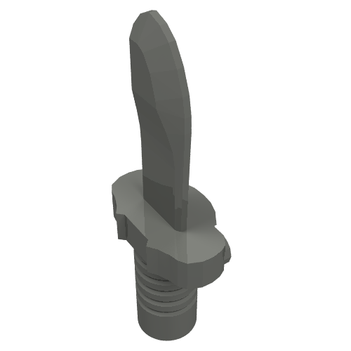 Weapon Dagger / Knife [Flat Hilt End] (Dark Bluish Gray)
