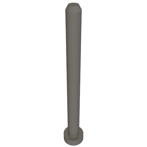 Vehicle Track, Train, Connection/Stacking Pin 4 ½ stud long for Track Storage (Dark Bluish Gray)