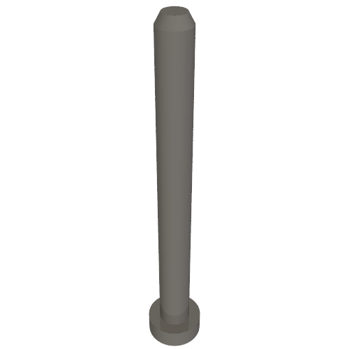 Vehicle Track, Train, Connection/Stacking Pin 4 Stud long for Track Storage (Dark Bluish Gray)