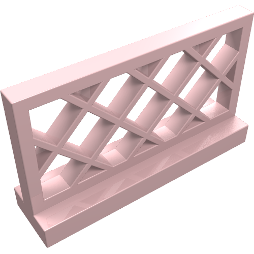 Fence Lattice 1 x 4 x 2 (Light Pink)
