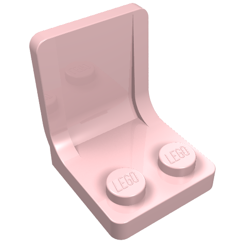 Seat / Chair 2 x 2 (Light Pink)