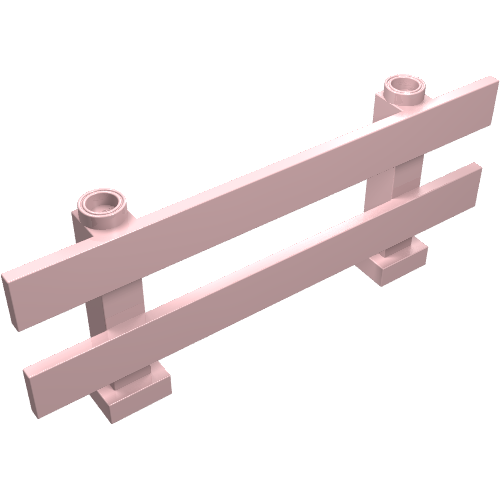 Fence 1 x 8 x 2 2/3 (Light Pink)