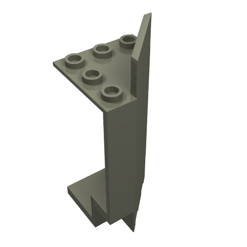 Panel 3 x 3 x 6 Corner Wall (Dark Gray)