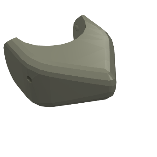 Animal Body Part, Shark Head (Dark Gray)