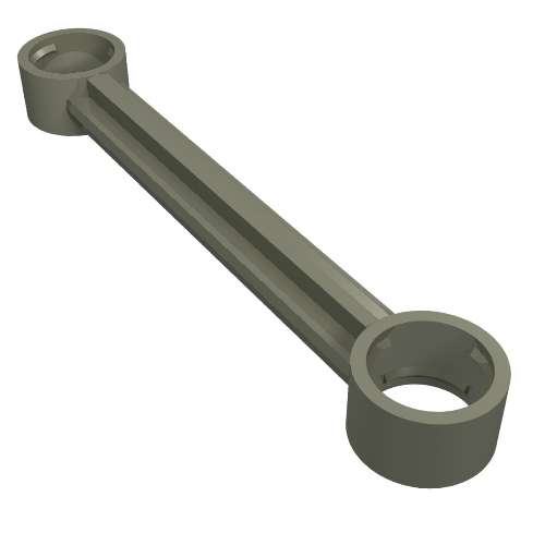 Technic Link 1 x 6 without Stoppers (Dark Gray)