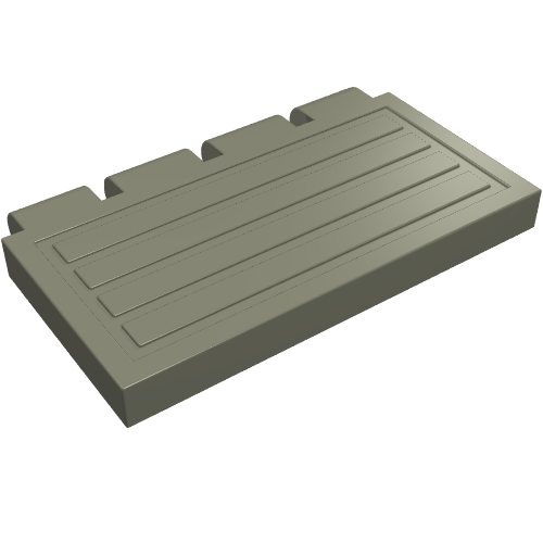 Hinge Train Gate 2 x 4 (Dark Gray)
