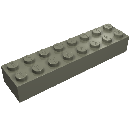 Brick 2 x 8 (Dark Gray)