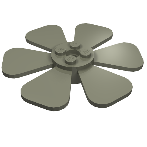 Propeller 6 Blade Fan 8 x 8 (Dark Gray)