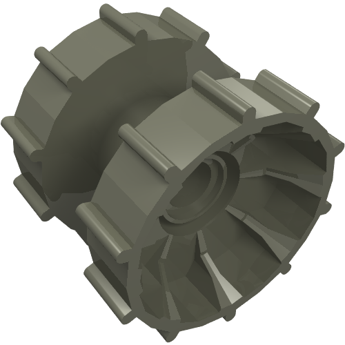 Technic Tread Hub (Dark Gray)