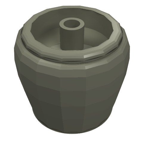 Belville / Scala, Equipment Flower Pot (Dark Gray)