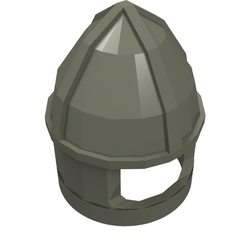Helmet Castle with Chin Guard (Dark Gray)