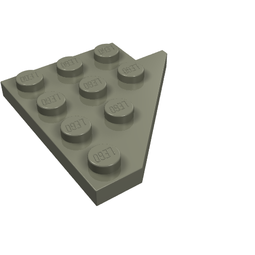 Wedge Plate 4 x 4 Wing Left (Dark Gray)