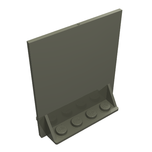 Door 2 x 5 x 5 Swivel, Bracket Base (Dark Gray)