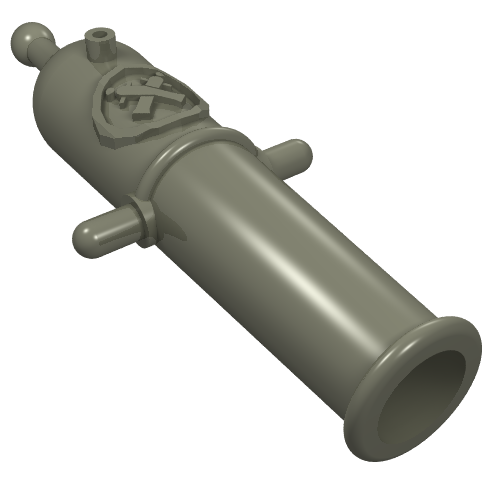 Weapon Cannon Non Shooting (Dark Gray)