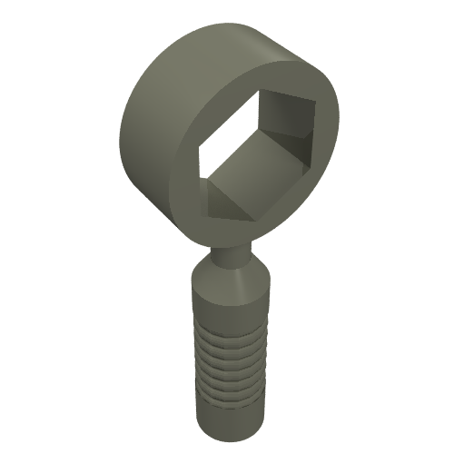 Tool Wrench / Spanner, Box [6-Rib Handle] (Dark Gray)