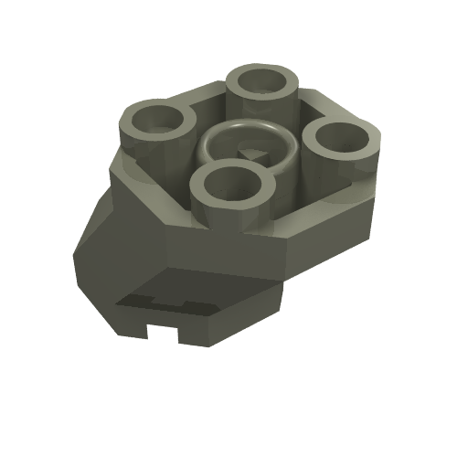 Brick Special Octagonal 2 x 3 x 1 2/3 Sloped (Dark Gray)