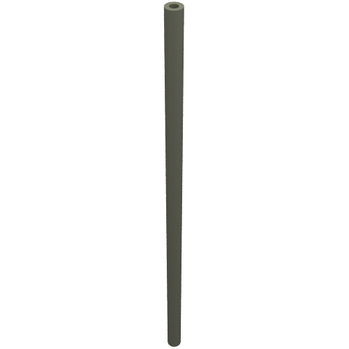 Hose Rigid 3mm D. 11L / 8.8cm (Dark Gray)