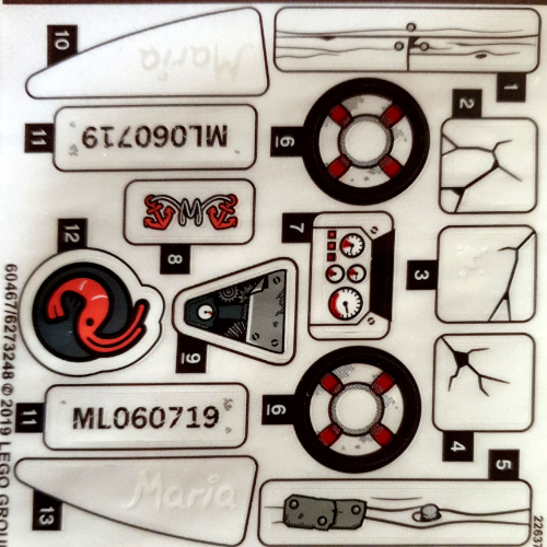 Sticker Sheet for Set 70419-1 ([No Color/Any Color])