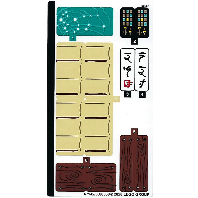 Sticker Sheet for Set 71705-1 ([No Color/Any Color])