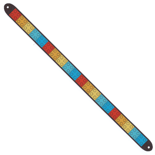 Ribbon with LEGO Bricks Print (Black)
