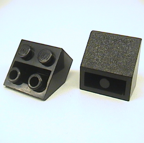 Brick Sloped Inverted 45° 2 x 2 [Round Bottom Pin] (Black)