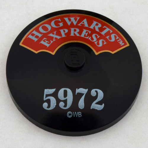 Dish 4 x 4 Inverted [Radar] with Hogwarts Express and '5972' Print (Black)