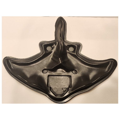 Baseplate Raised 35 x 42 x 4.5 Stingray with Depression for 6140 / 6109 Submarine (Black)
