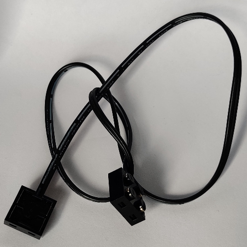 Wire with Brick 2 x 2 x 2/3 Pair, 69L (Black)