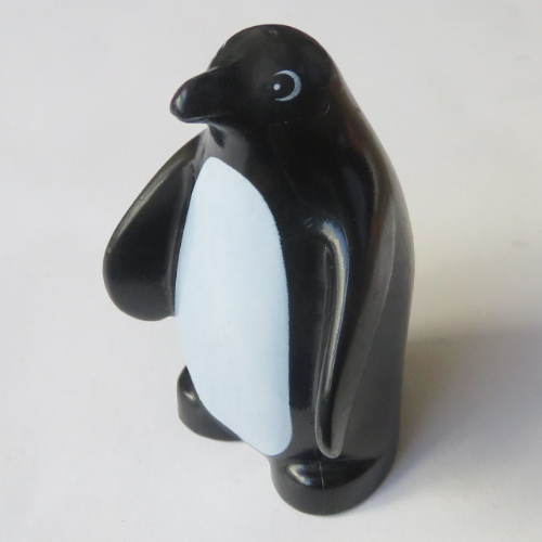Duplo Animal Penguin, with White Only, Chest Print (Black)