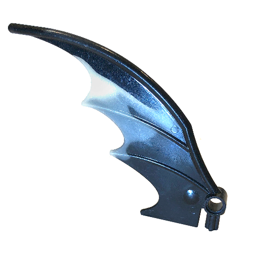 Creature Body Part, Dragon Wing 8 x 10, with Marbled Glow In Dark Opaque Pattern (Black)