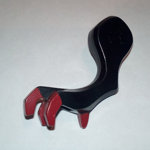 Creature Body Part, Dragon Arm, Left with Dark Red Claws Pattern (Black)