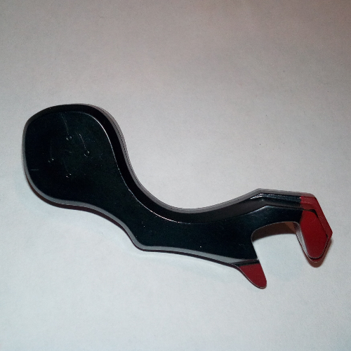 Creature Body Part, Dragon Arm, Right with Dark Red Claws Pattern (Black)