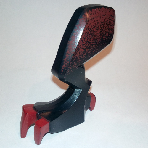 Creature Body Part, Dragon Leg, Left with Dark Red Claws and Hip Print (Black)