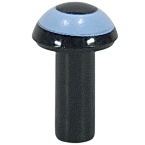 Bar 1L with Rounded End with Medium Blue Eye Print (Black)