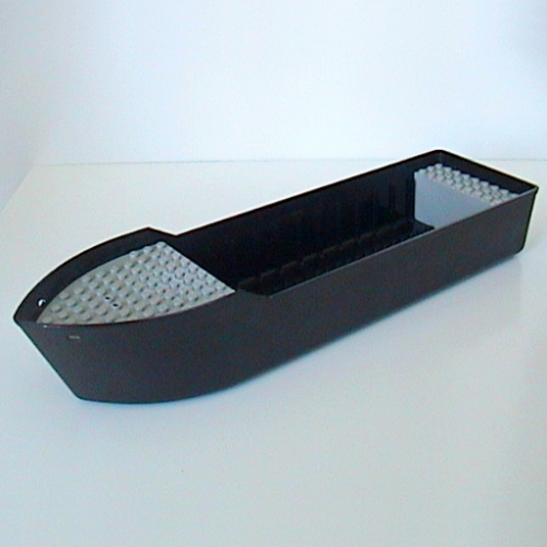 Boat 38 x 10 x 5 2/3 [Complete Assembly] (Black)