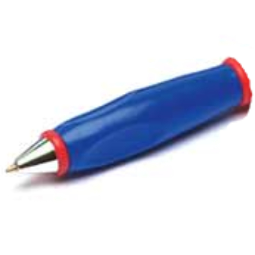 Pen Body, with Chrome Tip, Red Ends (Blue)