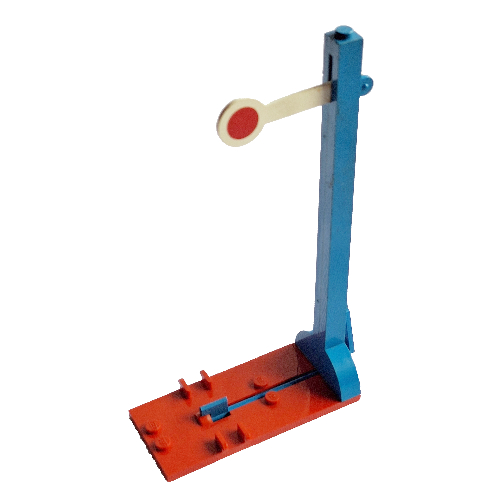Train Signal Post (Blue)
