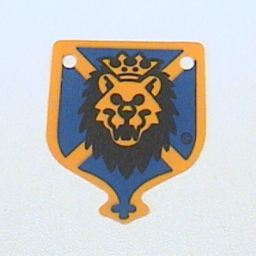 Flag 4 x 5 with Knights Kingdom Lion Head Print (Blue)