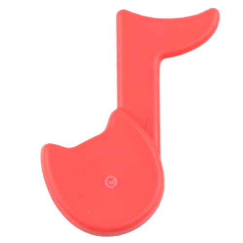 Musical Note with Cat Ear (Coral)