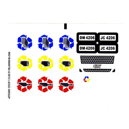 Sticker Sheet for Set 4206-2 ([No Color/Any Color])