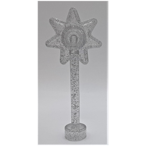 Duplo Wand with 7 Point Star (Glitter Trans-Clear)