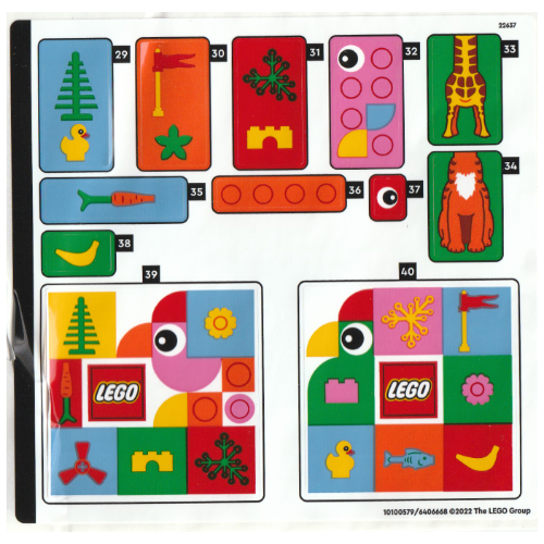 Sticker Sheet 2 for Set 40574-1 ([No Color/Any Color])