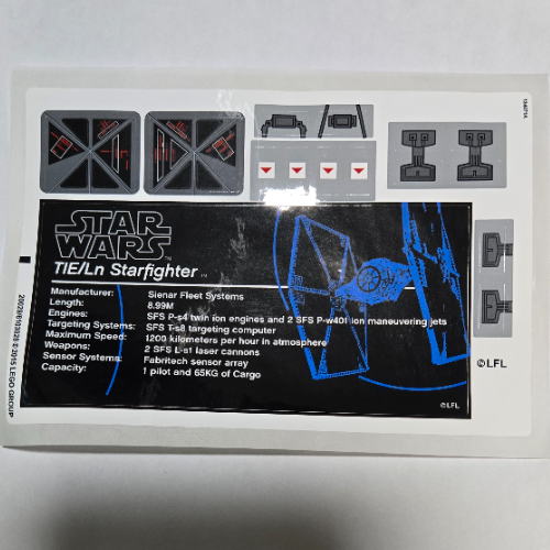 Sticker Sheet for Set 75095-1 ([No Color/Any Color])