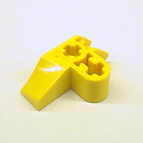 Technic Axle Connector 2 x 3 Perpendicular with Catch (Yellow)