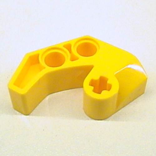 Technic Axle and Pin Connector 2 x 4 Double Sloped (Yellow)