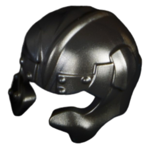 Helmet Orc with Curved Cheek Guards (Pearl Titanium)