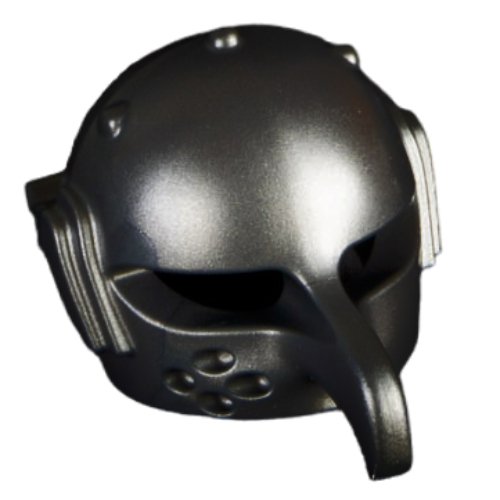 Helmet Orc with Curved Nose Protector (Frodo) (Pearl Titanium)