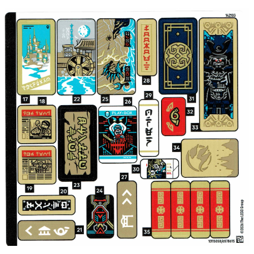 Sticker Sheet 2 for Set 71861-1 (White)